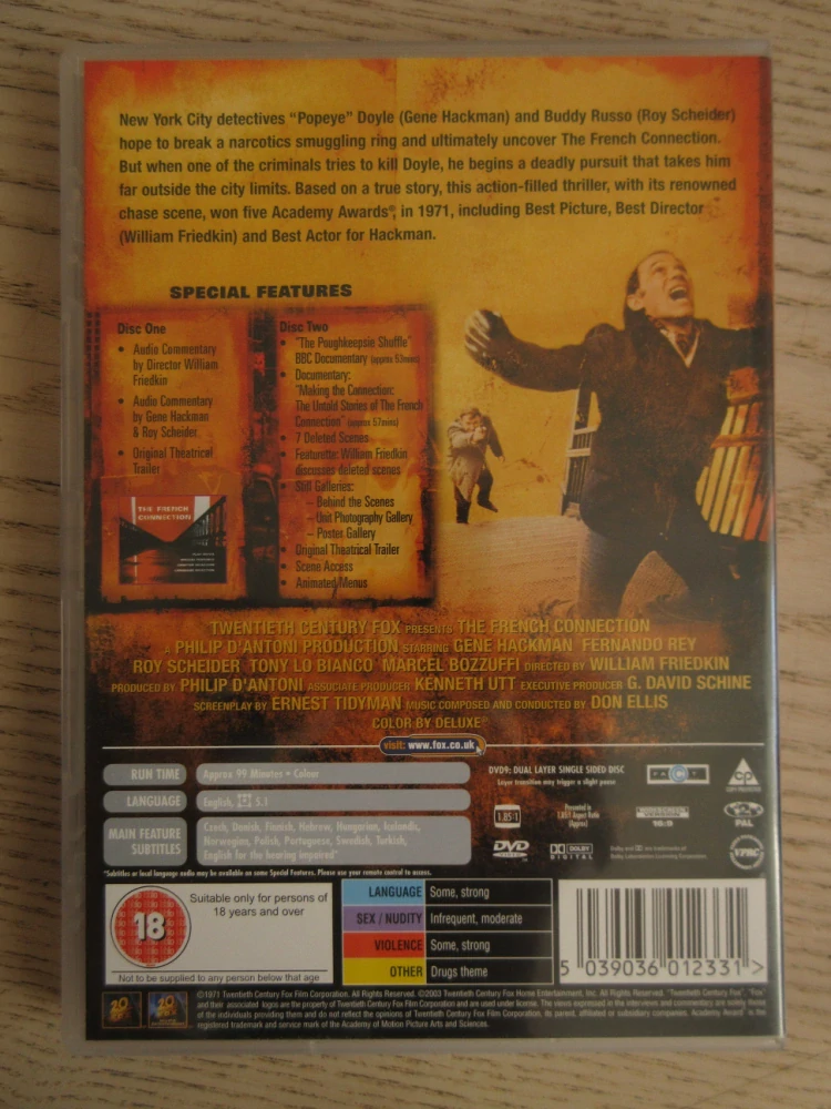 FRANCOUZSKÁ SPOJKA, G.HACKMAN, GB OBAL, ČESKÉ TIT. 2X DVD FILM A FILM BOOK