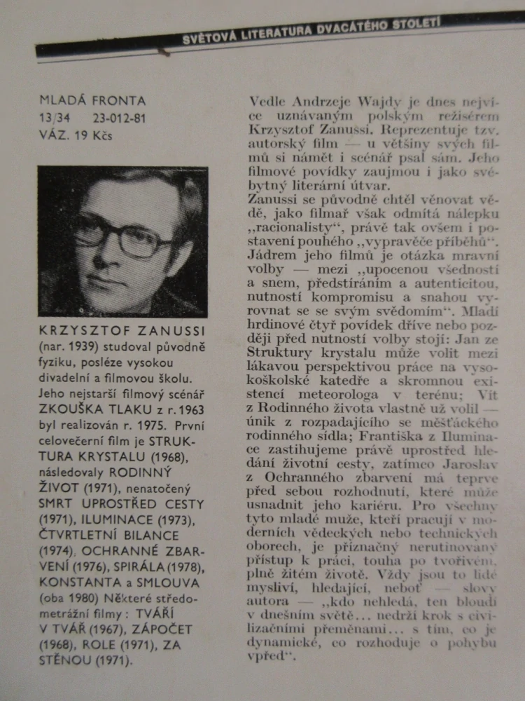 STRUKTURA KRYSTALU, KRZYSZTOF ZANUSSI, **an
