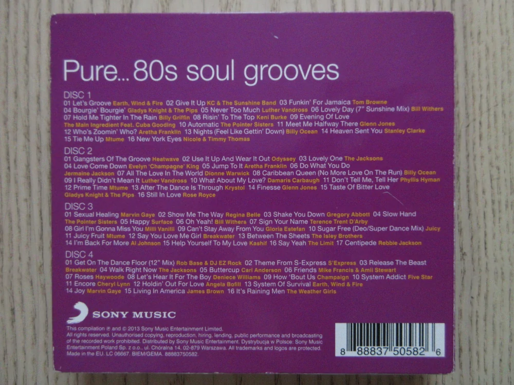 PURE... 80S SOUL GROOVES, 4X CD HUDBA