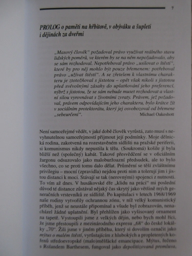 ŠŤASTNÉ ZÍTŘKY, ÚZKOSTNÉ VČEREJŠKY: ESEJE A JINÉ TEXTY O KOLIZÍCH NA ČESKÉ CESTĚ KE KOMUNISMU, JIŘÍ SUK, **an