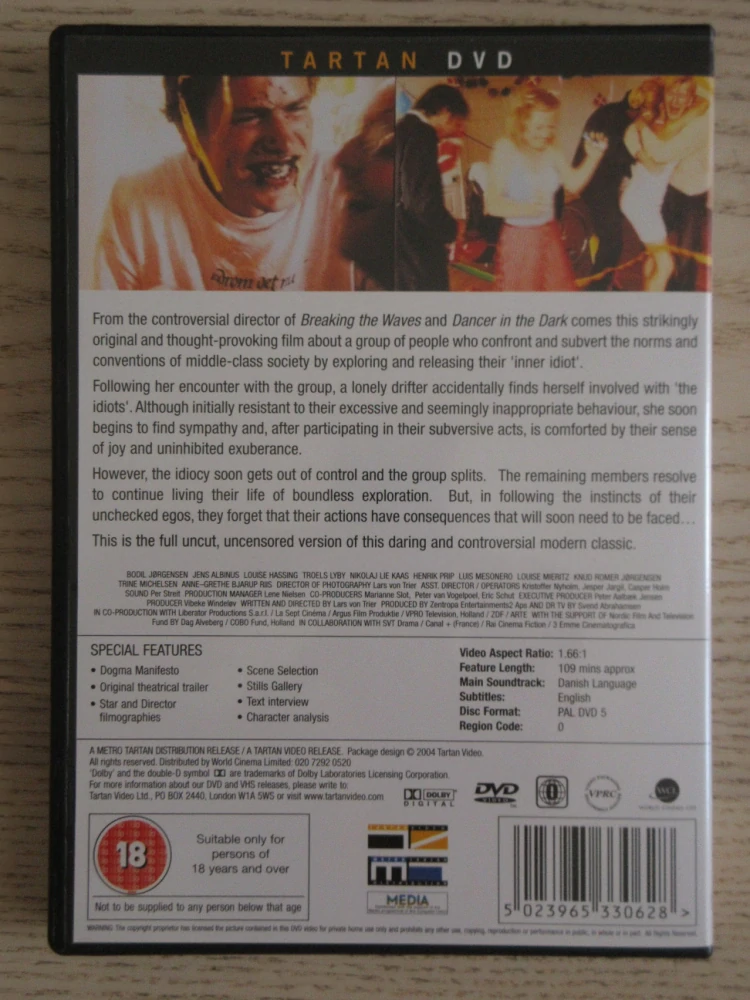 IDIOTI, LARS VON TRIER, GB OBAL, 2X DVD ČESKY