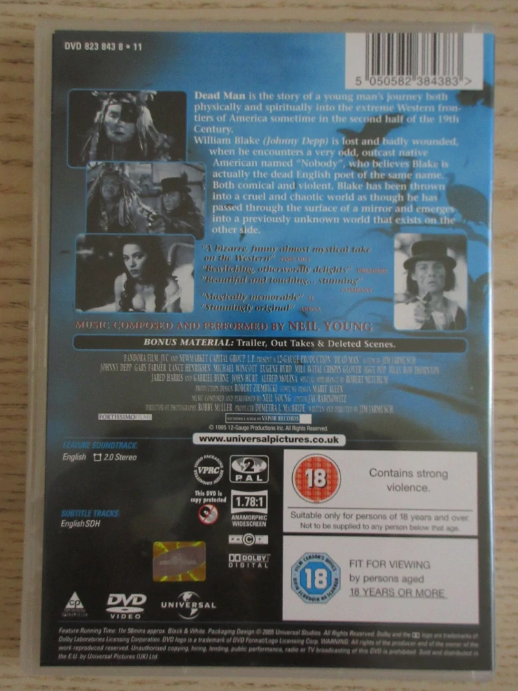 MRTVÝ MUŽ, J.DEPP, GB OBAL, 2X DVD ČESKY