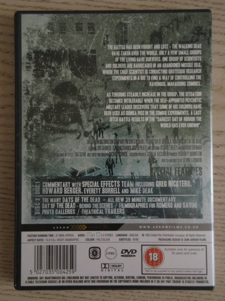 DEN MRTVÝCH, GB OBAL, 2X DVD ČESKY