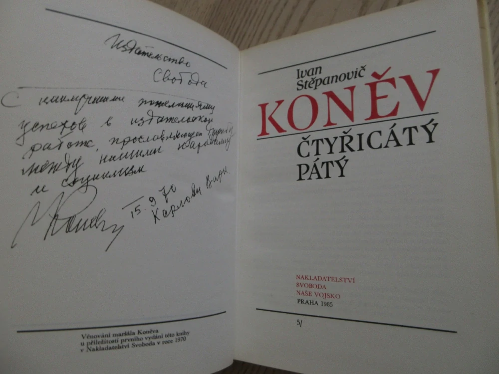 KONĚV, ČTYŘICÁTÝ PÁTÝ, IVAN ŠTĚPANOVIČ, **an