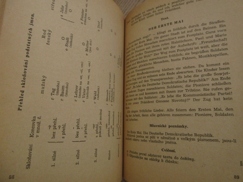 NĚMČINA PRO DEVÁTÝ POSTUPNÝ ROČNÍK, 1958, **an