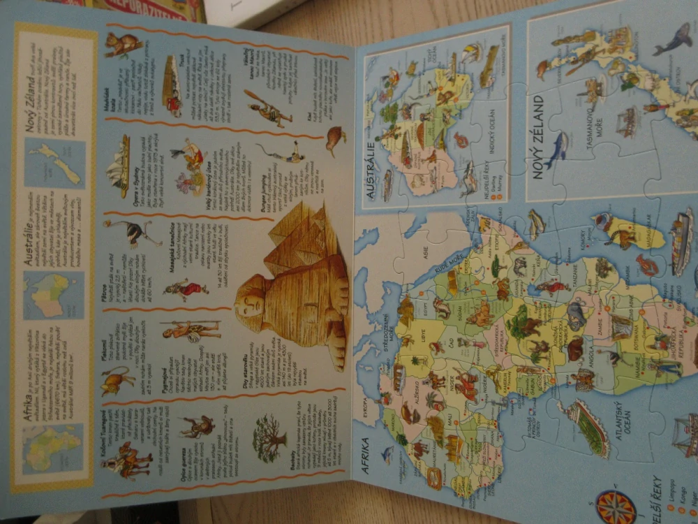 OBRÁZKOVÝ ATLAS SVĚTA, PUZZLE, **an