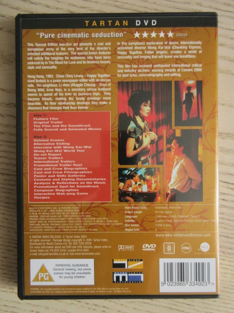 STVOŘENÍ PRO LÁSKU, R: W. KAR-WAI, GB OBAL, ČESKÉ 3X DVD FILM