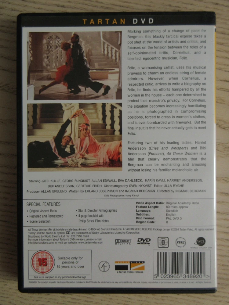 A CO VŠECHNY TY ŽENY, BERGMAN, GB OBAL, ČESKÉ TIT., 2XDVD FILM