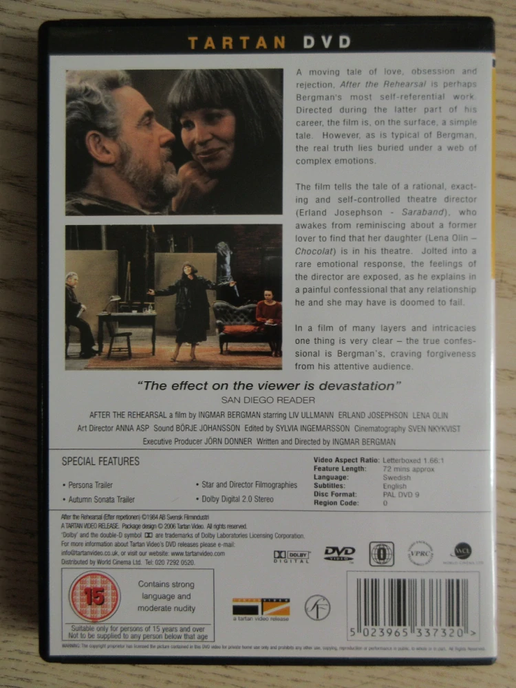 PO ZKOUŠCE, I.BERGMAN, GB OBAL, ČESKÉ TIT., 2XDVD FILM
