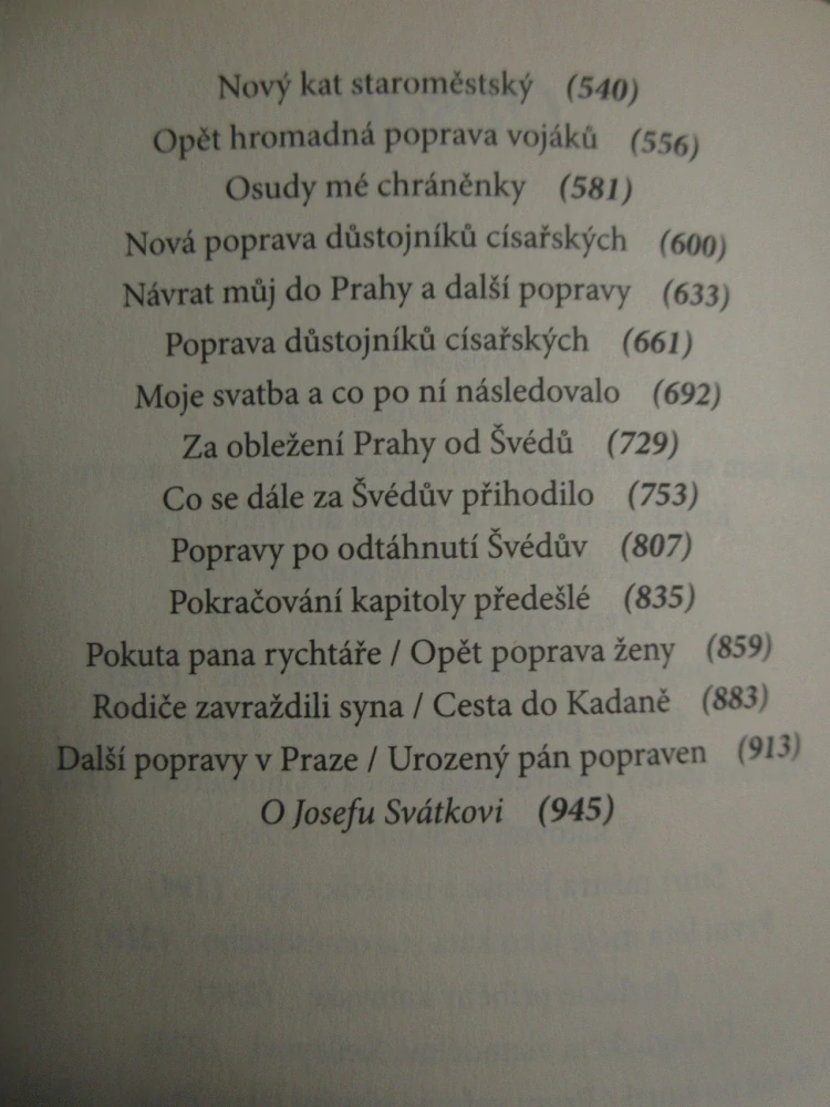 PAMĚTI KATA MYDLÁŘE, JOSEF SVÁTEK, **an