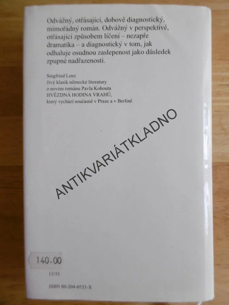 HVĚZDNÁ HODINA VRAHŮ, PAVEL KOHOUT