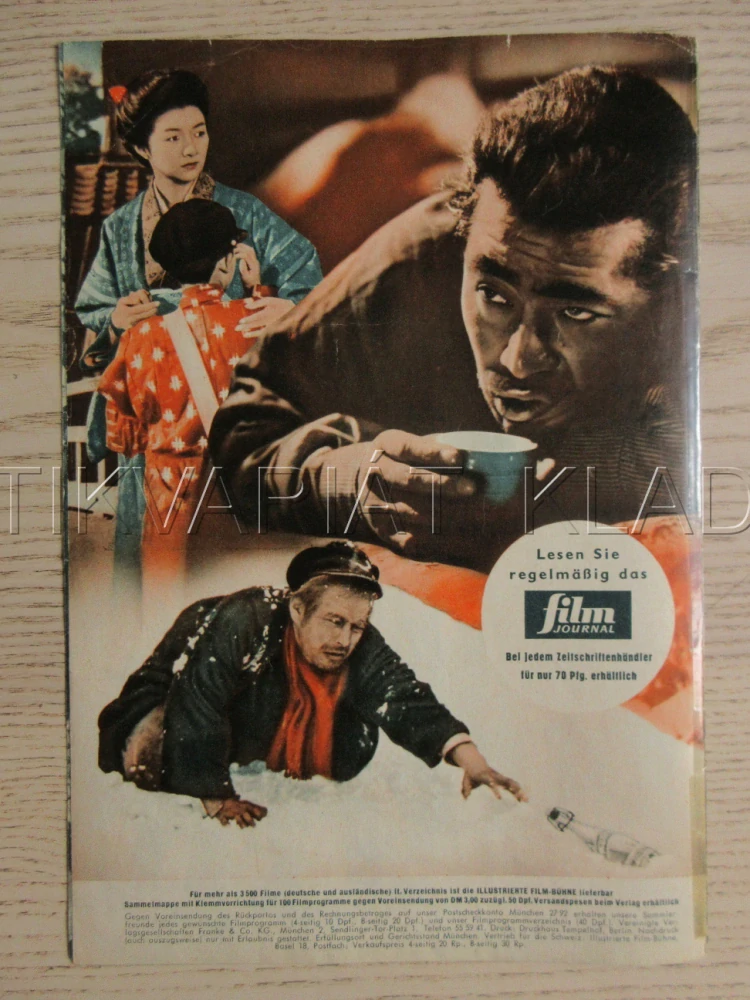 RIKŠA, T. MIFUNE, H. TAKAMINE, H. AKUTAGAWA, BIO PROGRAM Č. 05190
