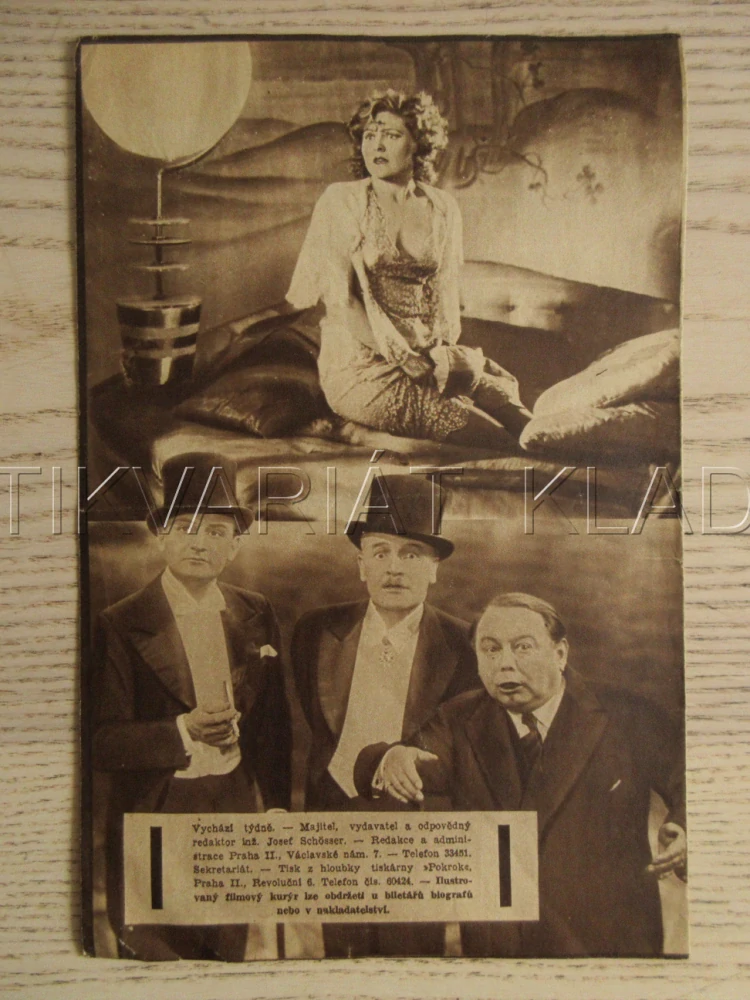 PRINC Z ARKADIE, R: K. HARTL, H. BLEIBTREU, W. FORST, L. HAIDOVÁ, 1932, BIO PROGRAM ZŠ Č. 100