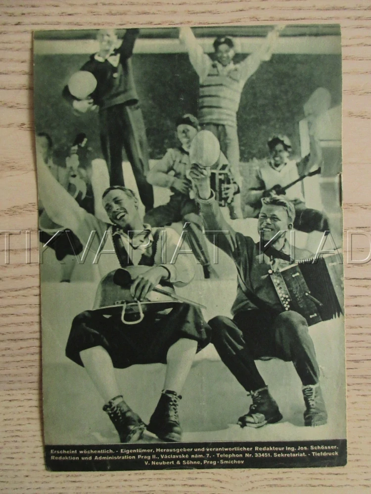 BÍLÉ OPOJENÍ, R: A. FANCK, H. CHNEIDER, L. RIEFENSTAHLOVÁ, NĚMECKY, BIO PROGRAM ZŠ Č. 53, 1932