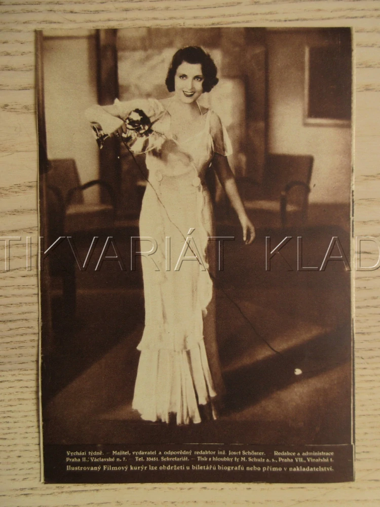 ZŮSTANU U TEBE AŽ DO RÁNA, J. JUGO, H. VALLENTIN, H. THIMIG, BIO PROGRAM ZŠ Č. 61, 1932