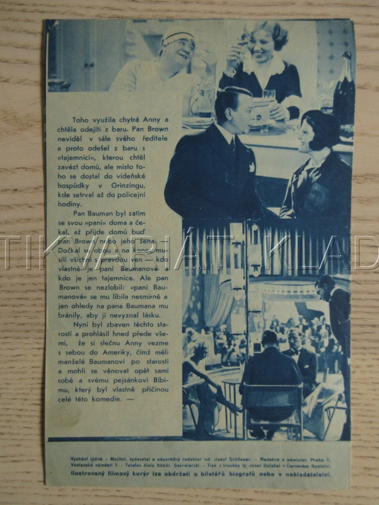 DVĚ ŠŤASTNÁ SRDCE, R: M. NEUFELD, J. ALEXANDER, H. THIMIG, M. SCHNEIDEROVÁ, BIO PROGRAM ZŠ Č. 75, 1932