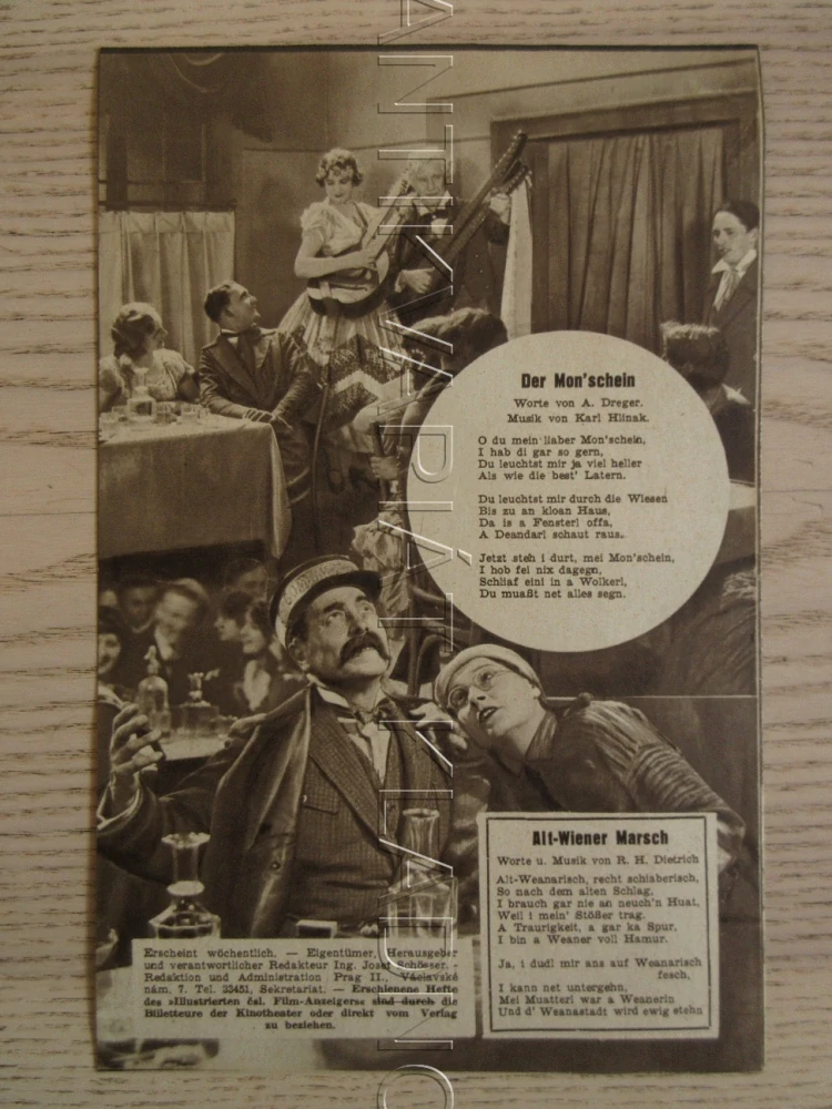 VÍDEŇSKÉ ČAROVNÉ ZVUKY, K. STAUD, C. W. ALBACH, G. MÜLLER, NĚMECKY, BIO PROGRAM ZŠ Č. 81, 1932