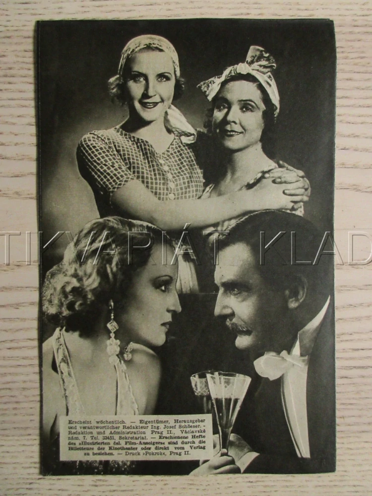 HRABĚNKA MONTE CRISTO, R: K. HARTL, B. HELMOVÁ, R. FOSTER, L. ENGLISCHOVÁ, NĚMECKY, BIO PROGRAM ZŠ Č. 109, 1932