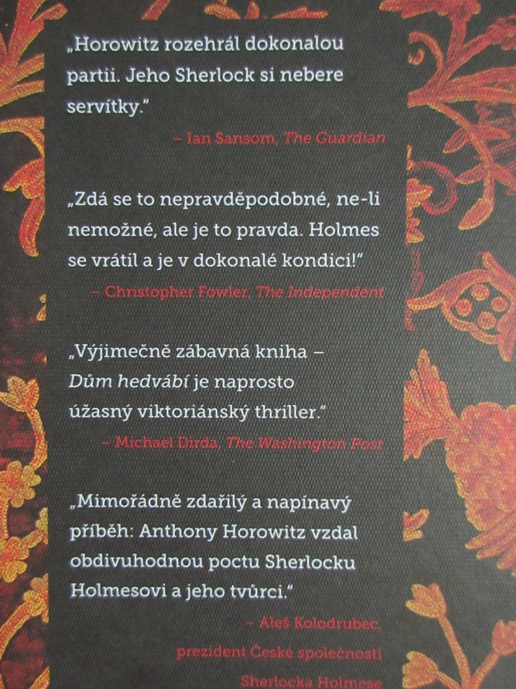 DŮM HEDVÁBÍ, ANTHONY HOROWITZ, **an