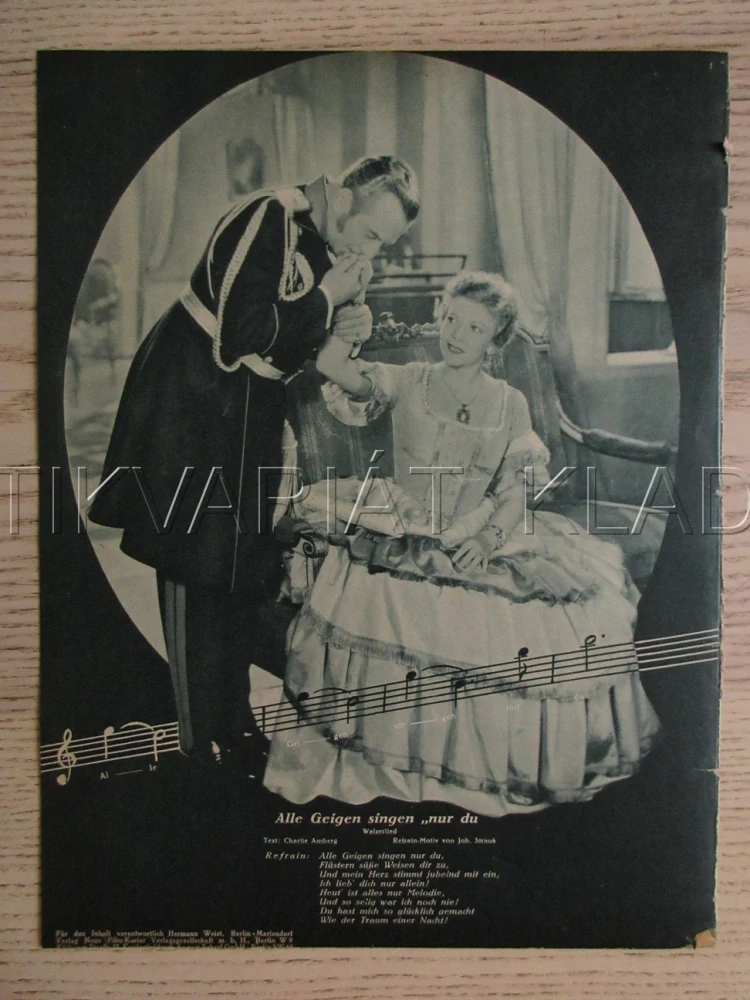 PETERSBURGER NACHTE, R: E. W. EMO, P. HÖRBIGER, T. LINGEN, FILM KURIER Č. 2259