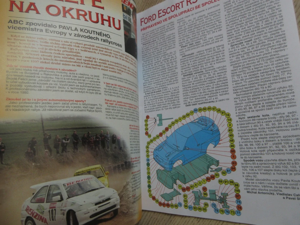 ABC, 11/1999, KOMPLETNÍ DÉČKA, AUTOMOBIL FORD COSWORTH