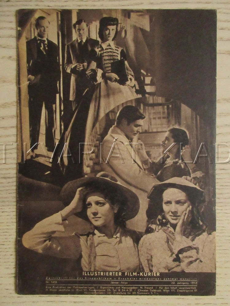JIH PROTI SEVERU, V. LEIGH, C. GABLE, L. HOWARD, FILM USA, FILM KURIER VBŠ Č. 1411