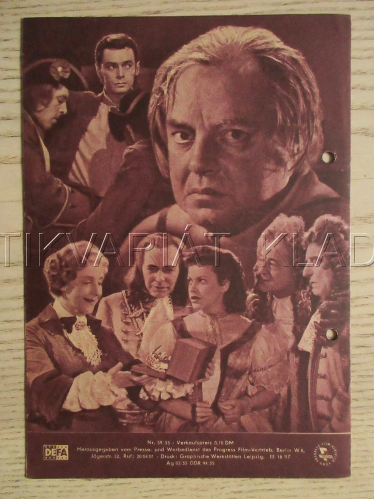 SLEČNA ZE SURLEIN, H. PORTEN, W. A. KLEINAU, A. VERNON FILM SWE, FILM KURIER VBŠ Č. 59/55