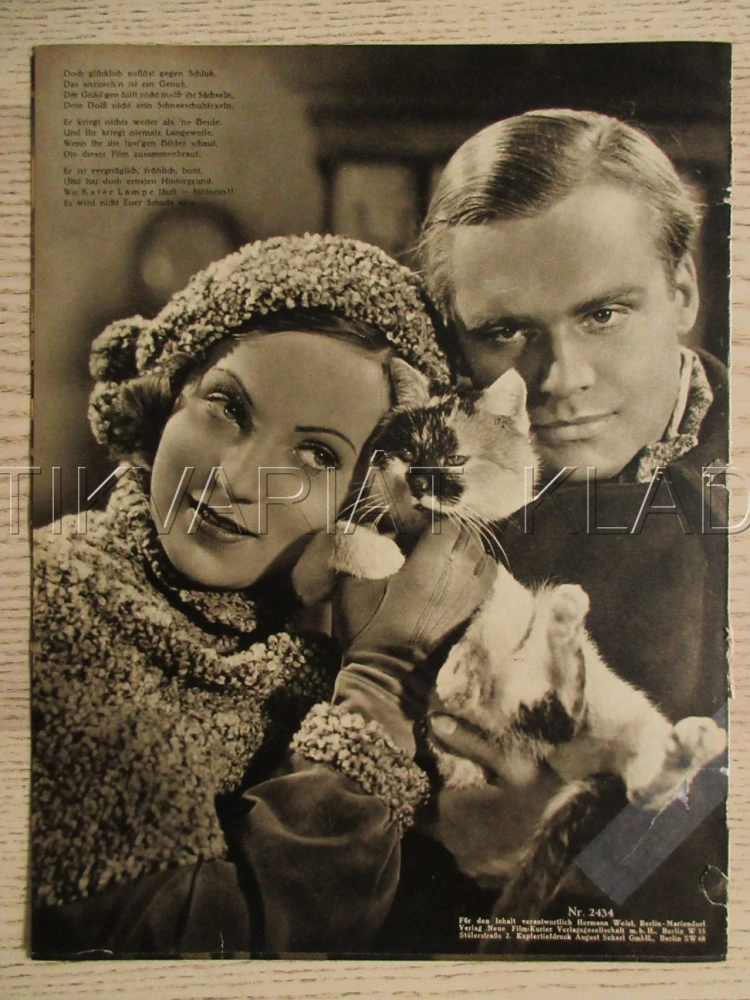 KATER LAMPE, E. SIEDEL, G. OBER, E. LEGAL, FILM SRN, FILM KURIER VBŠ Č. 2434