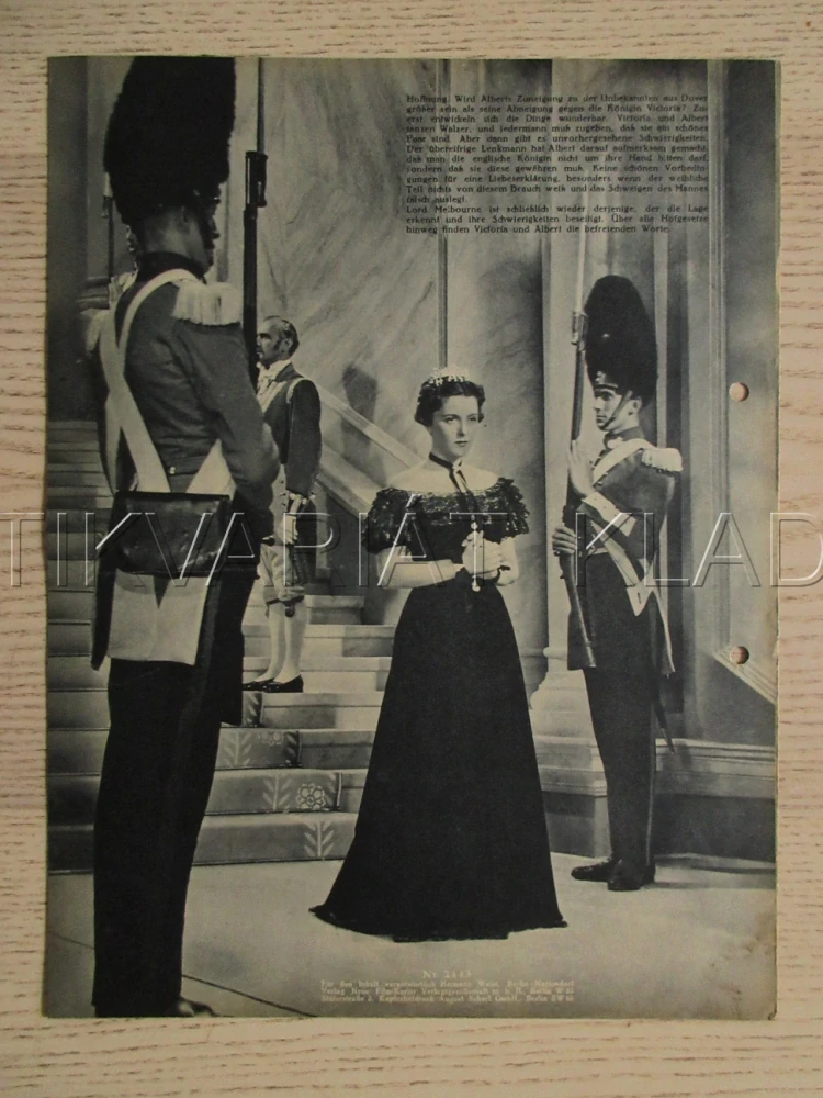 MLÁDÍ KRÁLOVNY VIKTORIE, J. JUGO, O. TRESSLER, O. LIMBURG, FILM SRN, FILM KURIER VBŠ Č. 2443