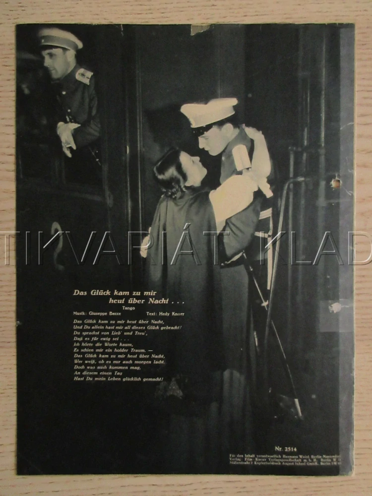MARJA VALEVSKÁ, P. PETERSEN, M. ANDERGAST, E. DUMCKE, FILM RAKOUSKO, FILM KURIER VBŠ Č. 2514