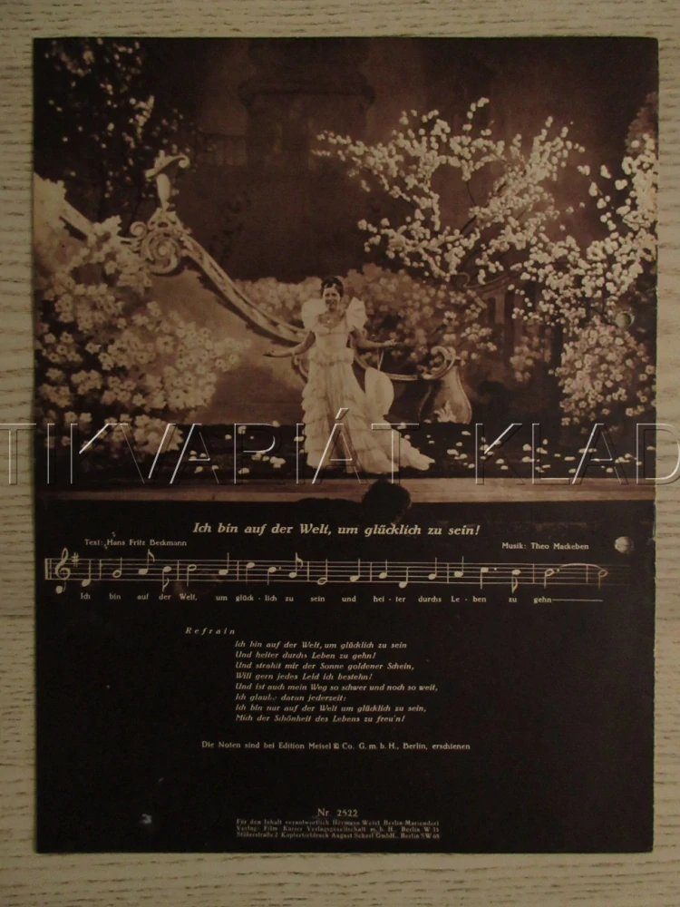 MADCHEN IN WEISS, M. CEBOTARI, I. PETROVICH, G. ALEXANDER, FILM SRN, FILM KURIER VBŠ Č. 2522
