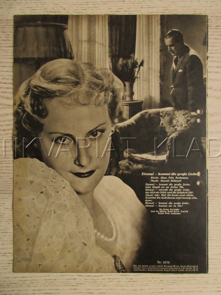 ES GEHT UM MEIN LEBEN, K. L. DIEHL, K. JANTZEN, T. LINGEN, FILM SRN, FILM KURIER VBŠ Č. 2570