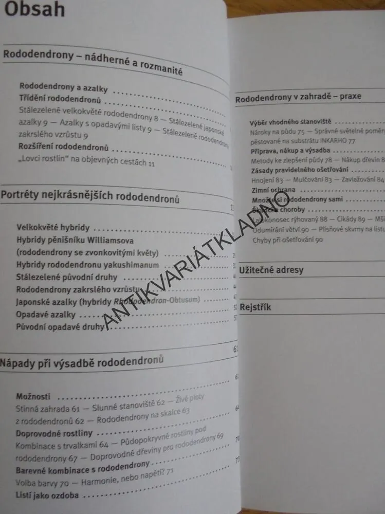 RODODENDRONY, ZAHRADA PLUS, DRUHY, ODRŮDY