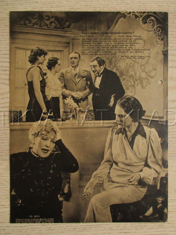 HEIRATSINSTITUT IDA A CO, I. WÜST, T. LINGEN, H. PFEIFFER, FILM SRN, FILM KURIER VBŠ Č. 2651