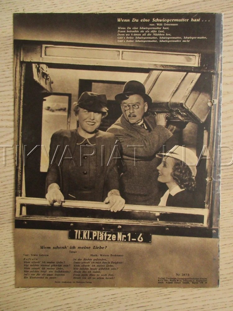 U MOŘE SE NEHŘEŠÍ, I. WÜST, S. GRAF, M. RAHL, FILM SRN, FILM KURIER VBŠ Č. 2673