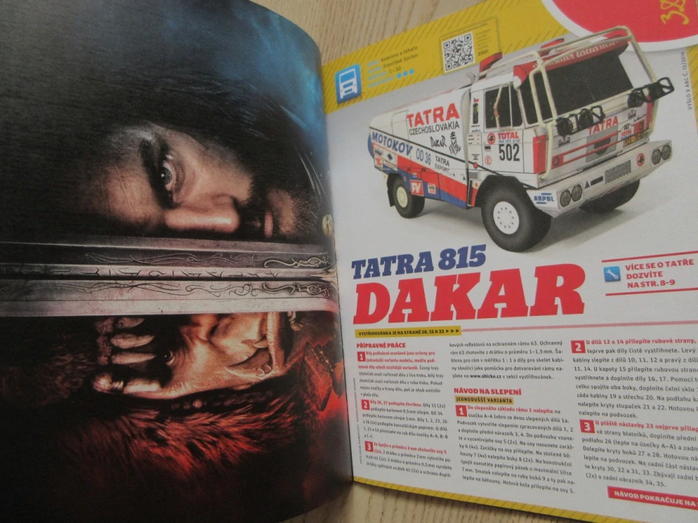 ABC, 12/2016, KOMPLETNÍ DÉČKA, WARCRAFT, TATRA 815 DAKAR