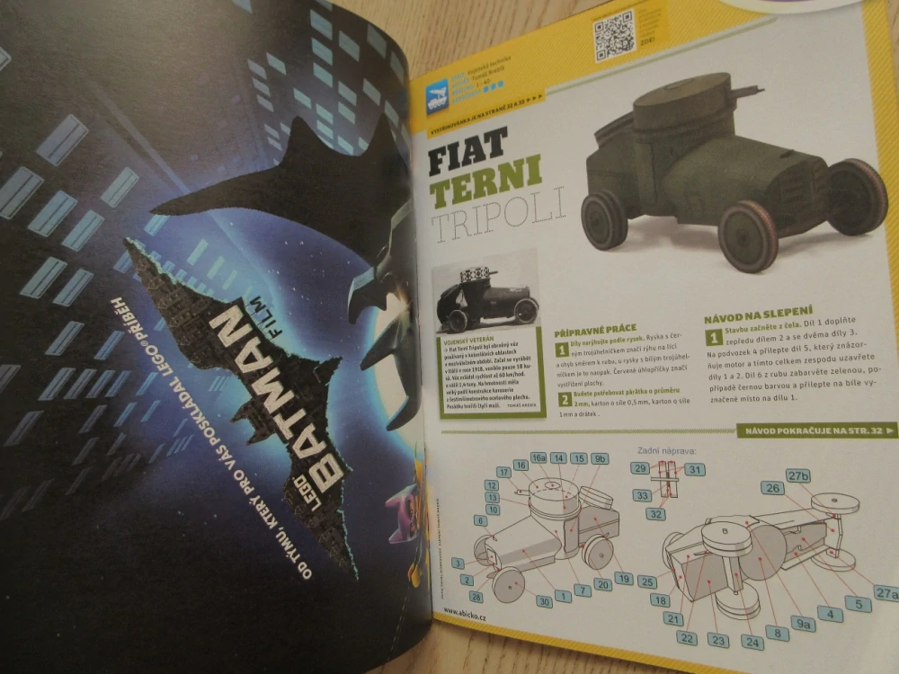 ABC, 4/2017, KOMPLETNÍ DÉČKA, VOJENSKÁ TECHNIKA - FIAT TERNI TRIPOLI