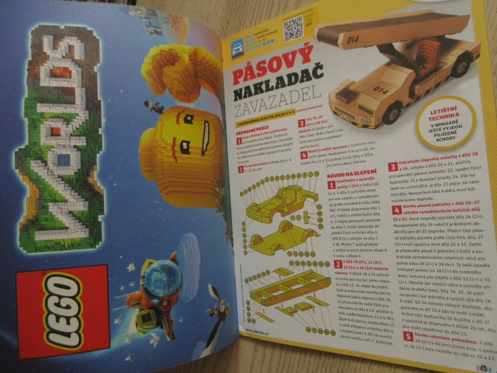 ABC, 6/2017, KOMPLETNÍ DÉČKA, DOPRAVA - PÁSOVÝ NAKLADAČ