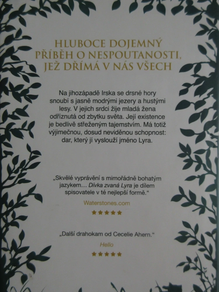 DÍVKA ZVANÁ LYRA. CECELIA AHERN, **an