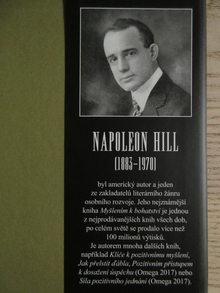 MYŠLENÍM K BOHATSTVÍ PRO 21. STOLETÍ, NAPOLEON HILL, **an