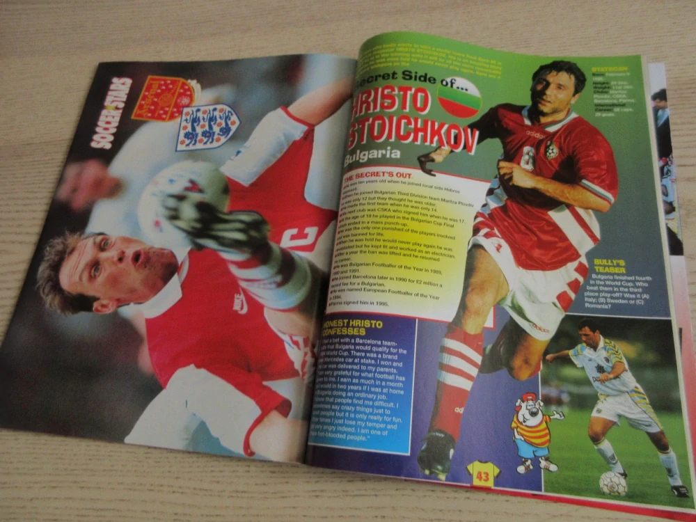 SOCCER STARS, ANGLICKÝ ČASOPIS O SPORTU, Č. 45