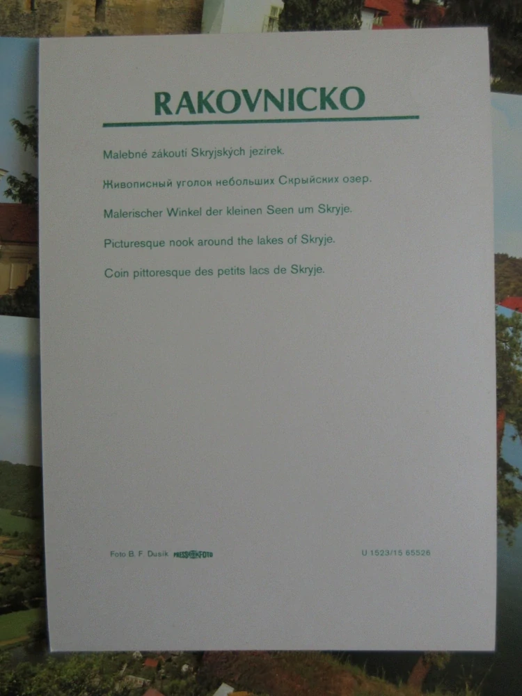 RAKOVNICKO, BEROUNKA, KŘIVOKLÁT, SLABCE, NOVÉ STRAŠECÍ, DŘEVÍČ, KRAKOVEC A DALŠÍ MÍSTA, 16X KARTIČKA, **an