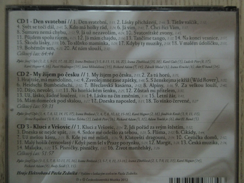 ELEKTROBAND PAVLA ZEDNÍKA, DEN SVATEBNÍ, 3X CD HUDBA