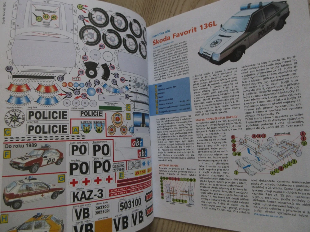 ABC, 5/2005, KOMPLETNÍ DÉČKA, ŠKODA FAVORIT 136L
