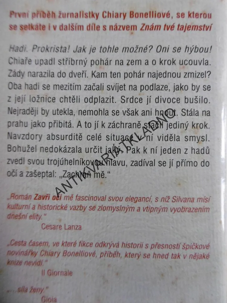 ZAVŘI OČI, SILVANA GIACOBINI, 1., **an