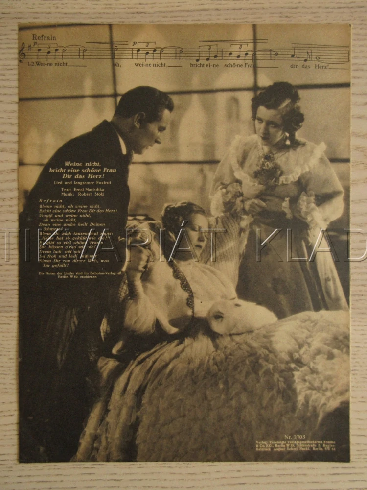 KOUZLO BOHÉMY, J. KIEPURA, M. EGGERTH, P. KEMP, FILM RAKOUSKO, FILM KURIER VBŠ Č. 2703