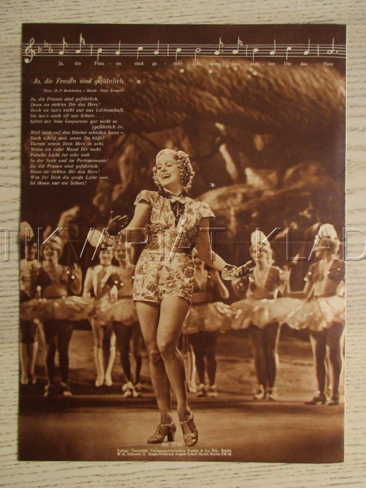 GASPARONE, VESELÝ DOBRODRUH, M. RÖKK, L. SLETAK, O. SIMA, FILM NĚM. ŘÍŠE, FILM KURIER VBŠ Č. 2748