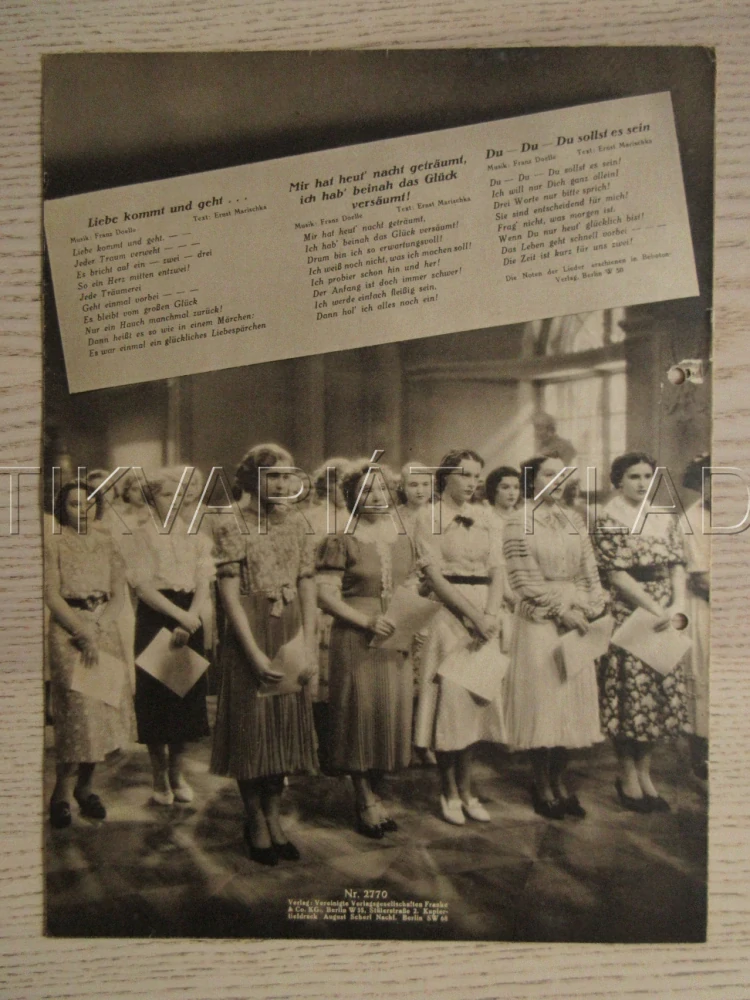ČTYŘI NEPOKOJNÁ DĚVČÁTKA, L. ENGLISCH, T. LINGEN, K. V. NAGY, FILM RAKOUSKO, FILM KURIER VBŠ Č. 2770