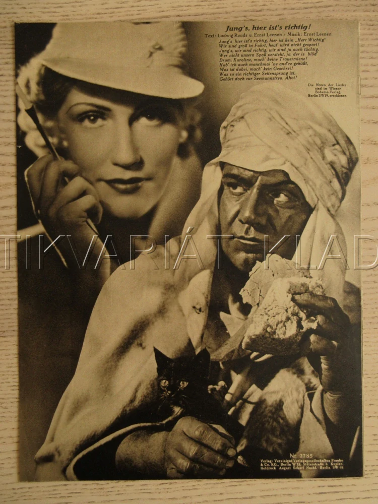ZÁHADNÝ PAN PITT, H. PIEL, W. SCHUR, J. SERDA, FILM NĚM. ŘÍŠE, FILM KURIER VBŠ Č. 2785