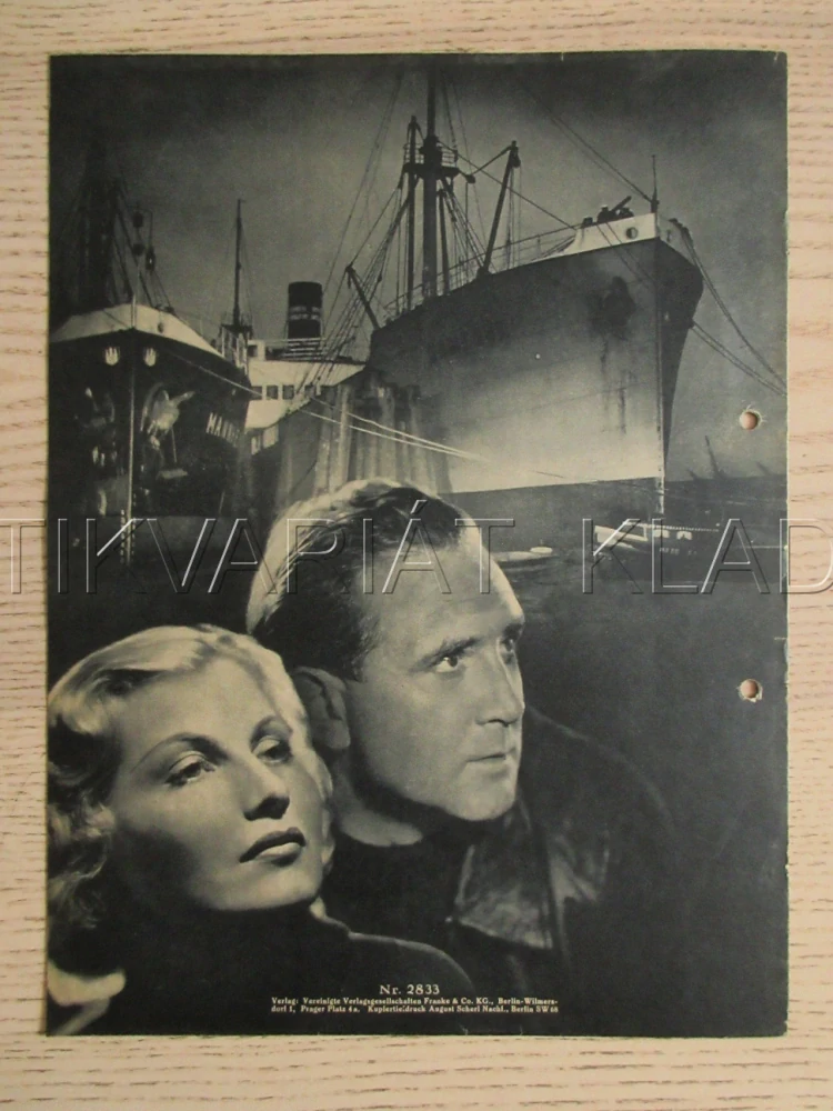 STÍNY NAD PŘÍSTAVEM, M. CLAUDIUS, G. KNUTH, H. BERGMANN, FILM NĚM. ŘÍŠE, FILM KURIER VBŠ Č. 2833
